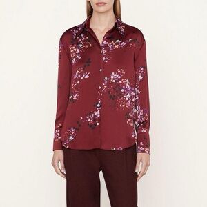 Vince silk forsythia button down